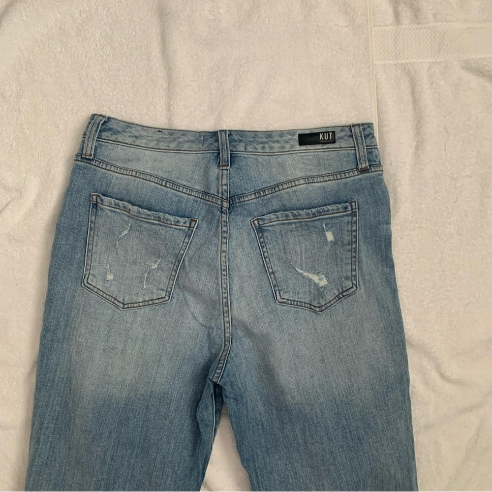 Kut From The Kloth High Rise Christine Straight Leg Jeans - 99% Cotton -Size 10 - Picture 16 of 16